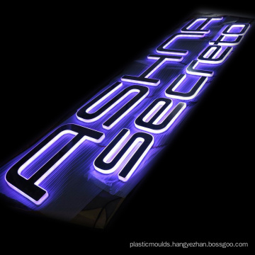 DINGYISIGN Custom Made Illuminated Rgb Color Outdoor Building Signage Backlit Acrylic 3D Led Letter Sign